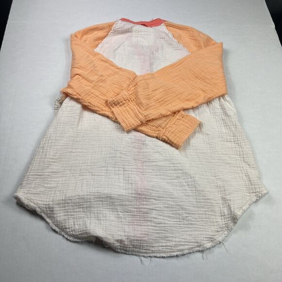 Aerie Womens Pool To Party Button Down Cover Up Shirt Crinkle Gauze Top S FLAW - Picture 9 of 11